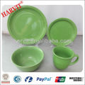 16pcs Indian Dinnerware Importación Exportación Compañía Nombres Green Vajilla de gres